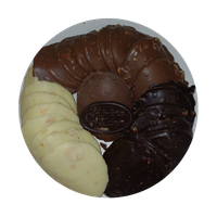 Tuiles chocolat blanc, noir, et lait